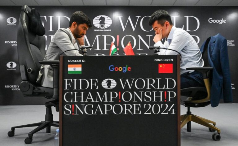 D Gukesh Draws With Ding Liren, Scores Still Tied After 5 Games In World Chess Championship