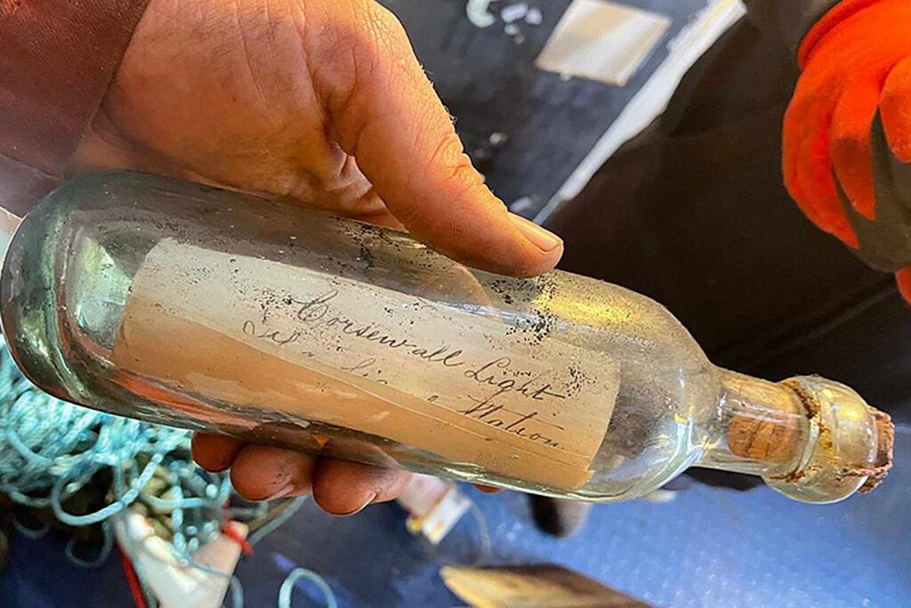 Engineers Find 132-Year-Old Message in a Bottle Inside Lighthouse Wall