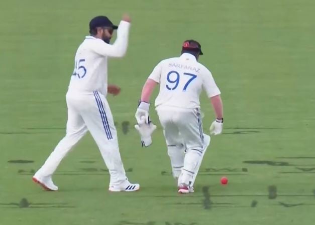 Rohit Sharma Punches ‘Keeper’ Sarfaraz Khan As India Star Fumbles, Video Goes Viral