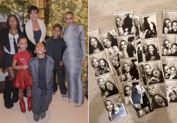 Kim Kardashian Has Photo Booth Fun with Daughters North and Chicago