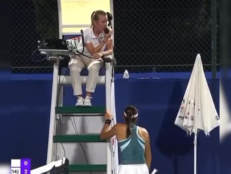 Former US Open Champion Breaks Down In Tears, Hides After Umpire’s Chair To Avoid Stalker. Watch